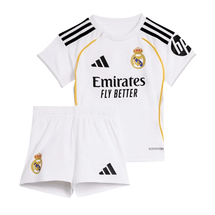 HEMEN KARGO - Real Madrid 2025-2026 Çocuk Forma & Şort Seti Home "ARDA GÜLER - 15" 0-2 Yaş "