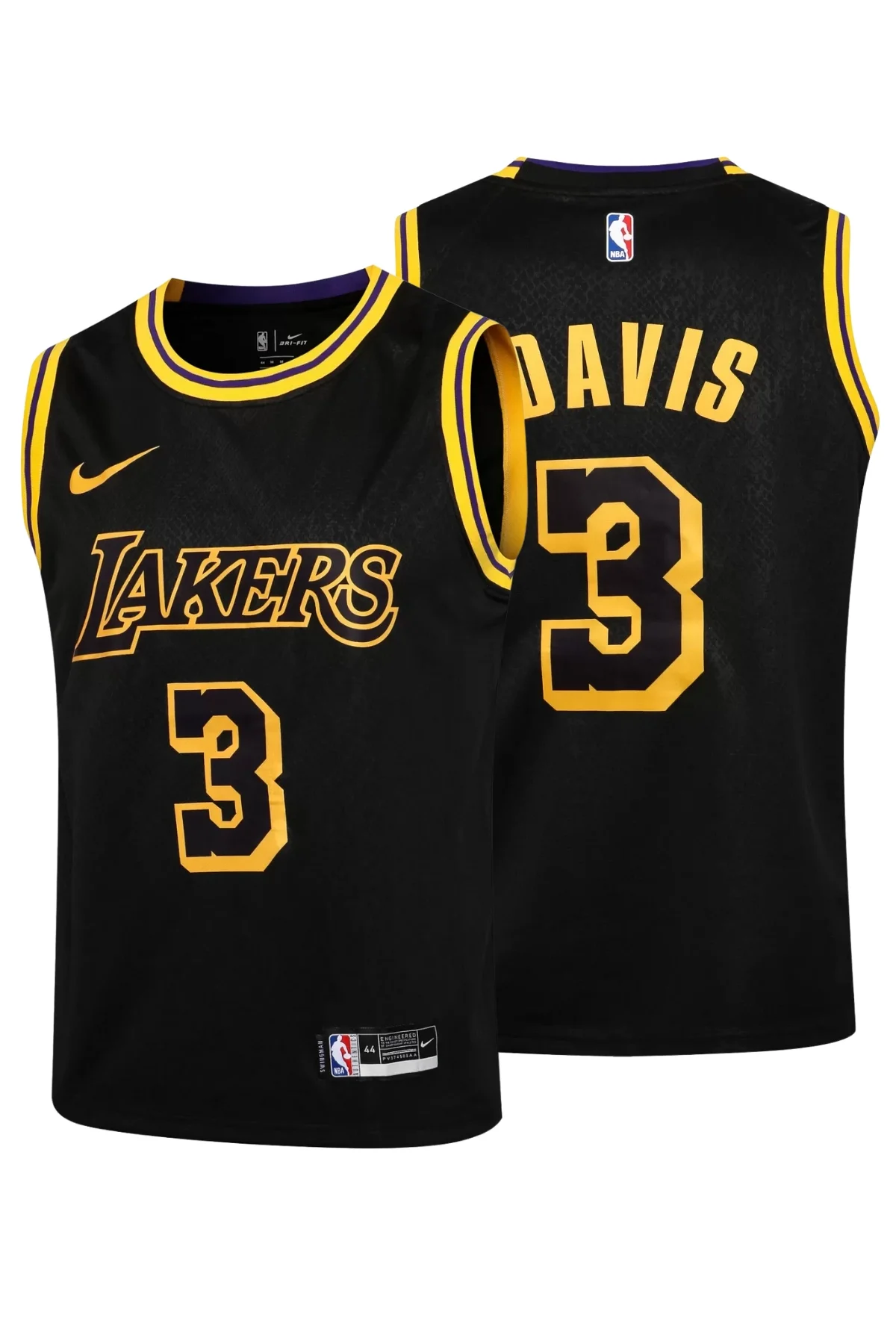 Los Angeles Lakers 2019-2020 Anthony Davis 3 Swingman Authentic Forma