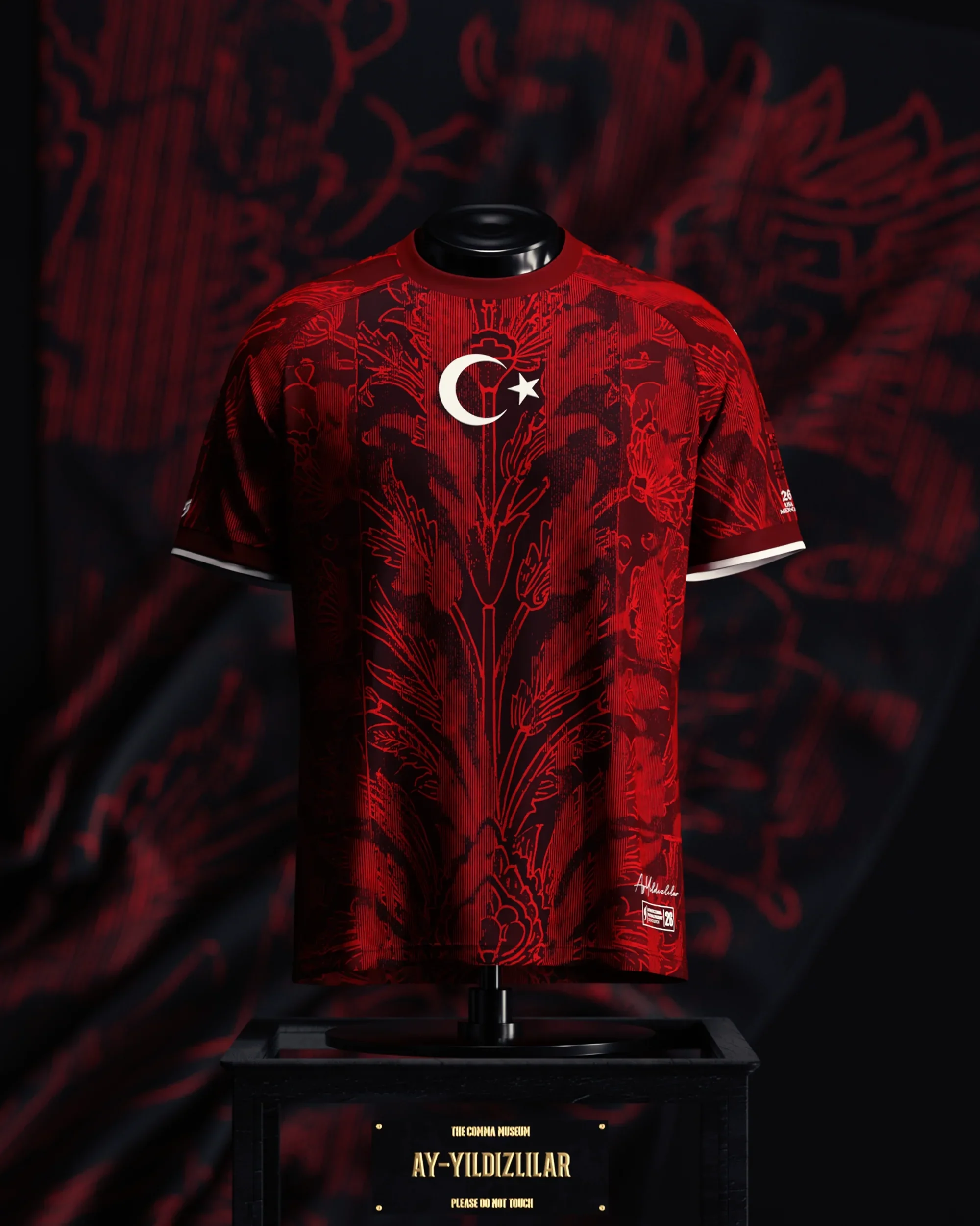 HEMEN KARGO - Türkiye Milli Takım Özel Tasarım Forma Kırmızı "XL BEDEN"