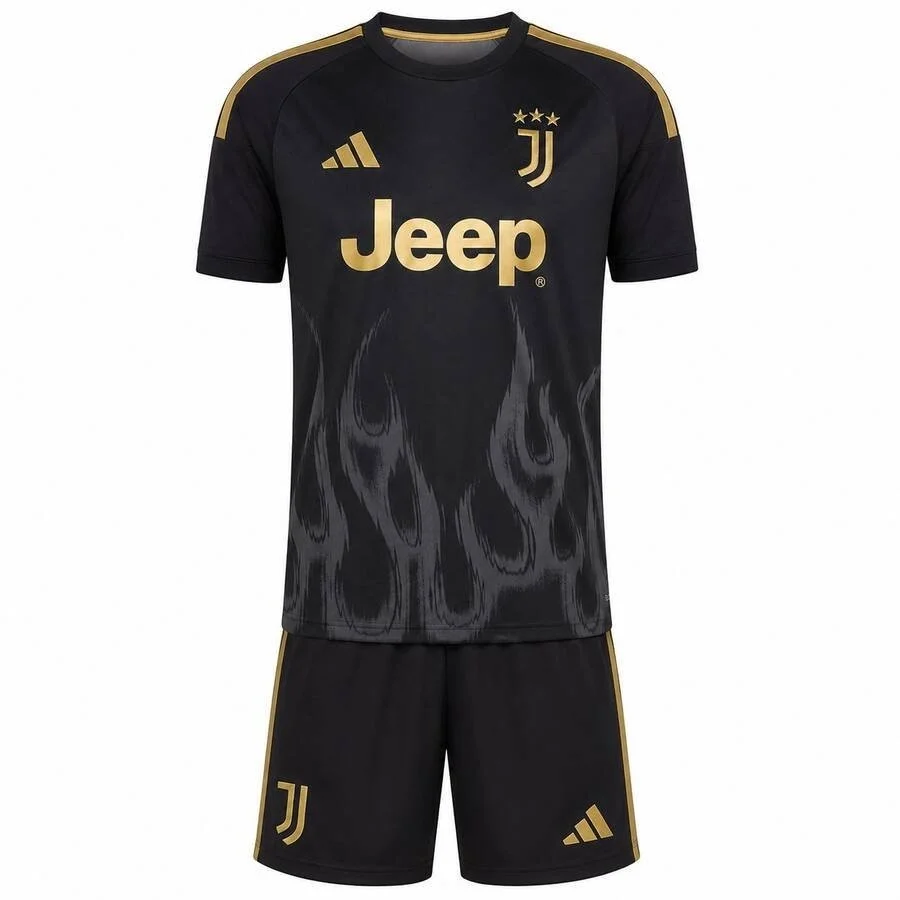 Juventus 2026-2027 Çocuk Forma & Şort Seti Third