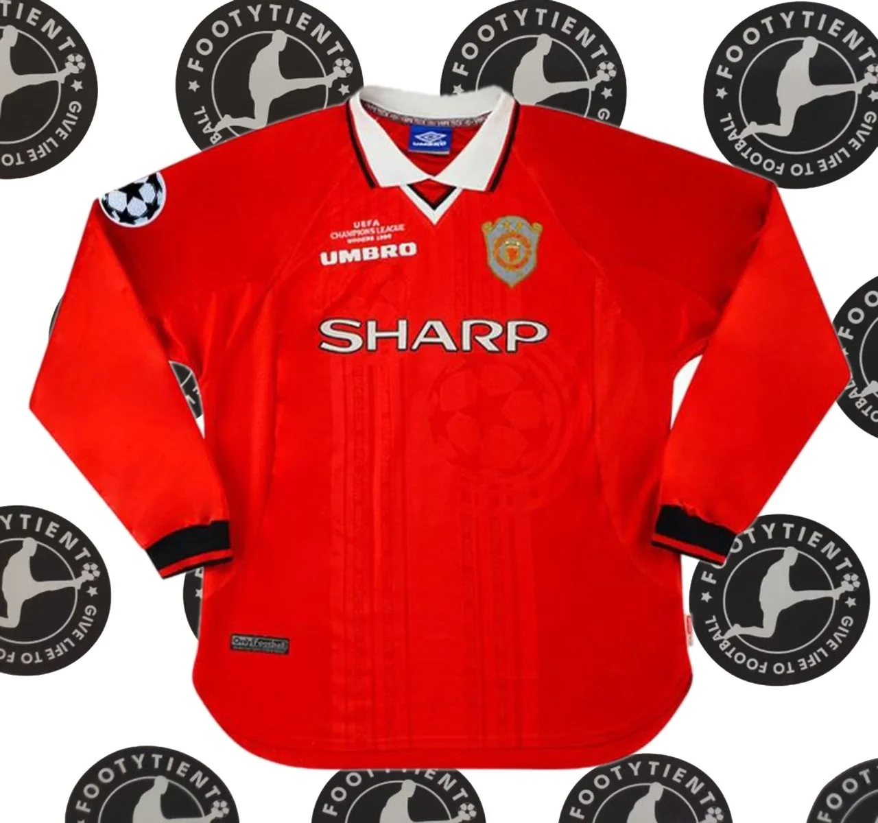 Manchester United 1999 Şampiyonlar Ligi Finali Uzunkol Retro Forma
