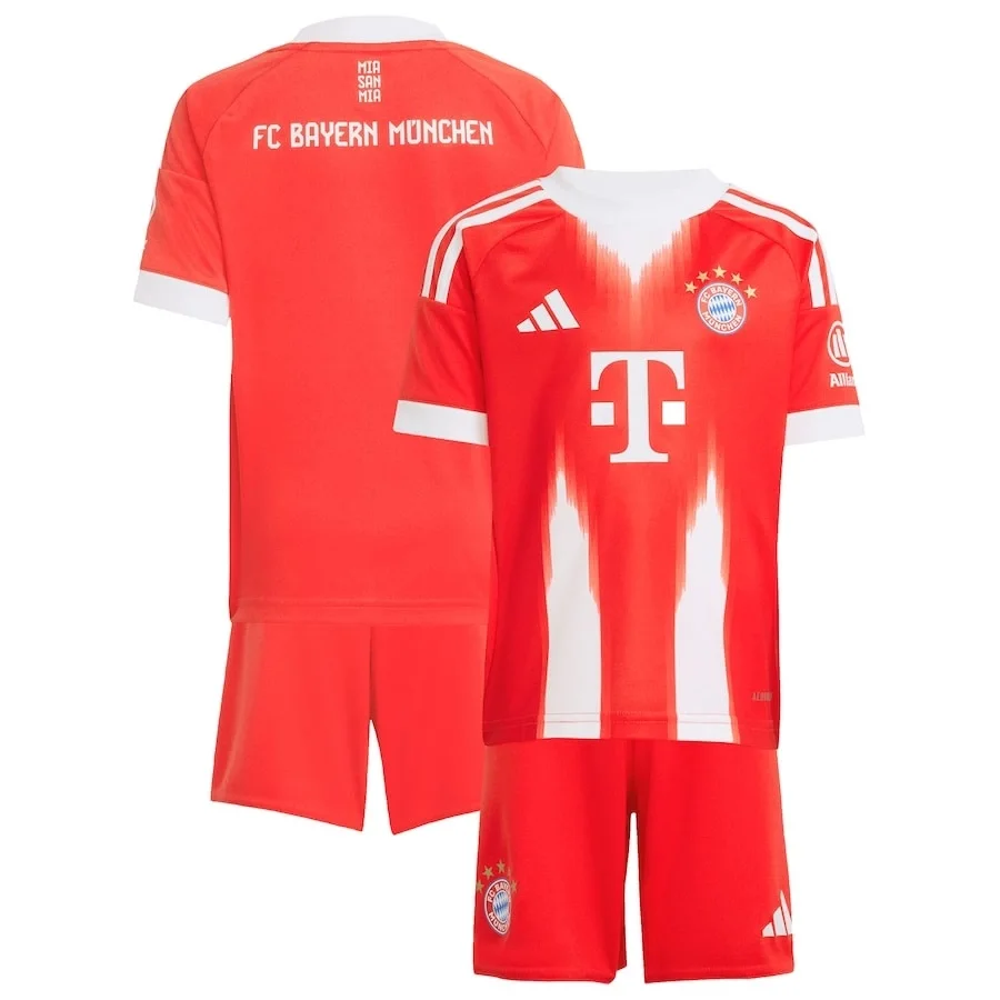 Bayern Münih 2025-2026 Çocuk Forma & Şort Seti Home