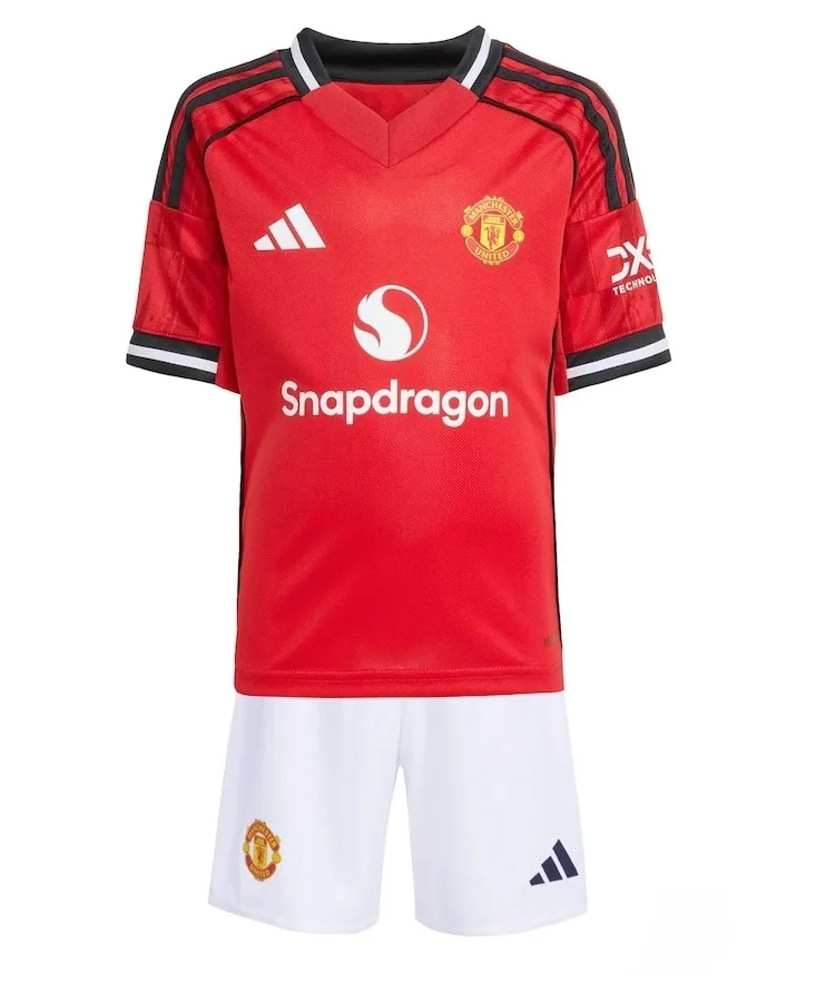 Manchester United 2025-2026 Çocuk Forma & Şort Seti Home