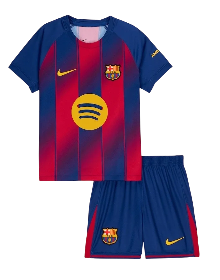 Barcelona 2025-2026 Çocuk Forma & Şort Seti Home