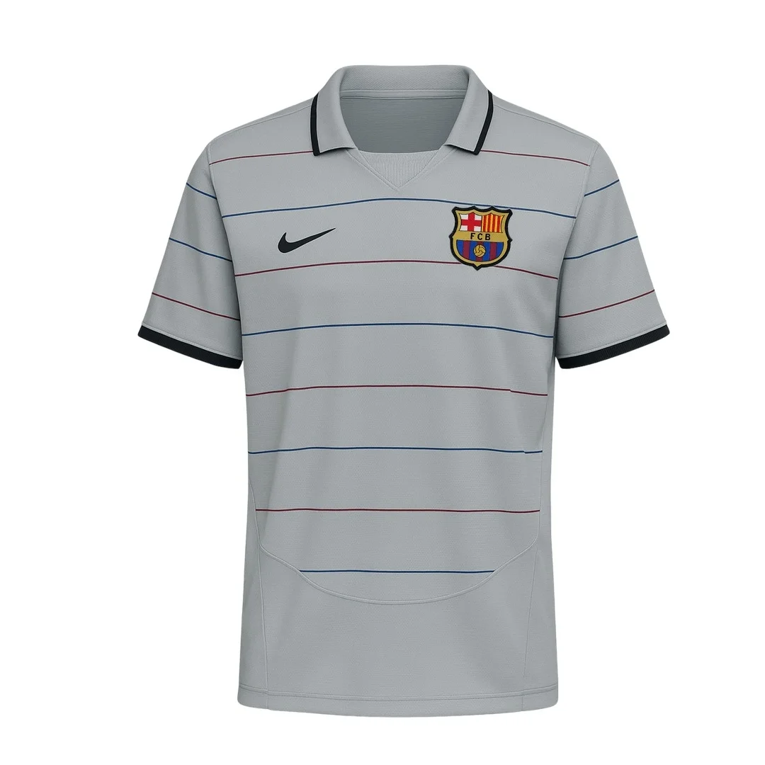 HEMEN KARGO - Barcelona 2003 - 2004 Retro Forma - Away - RONALDINHO - 10 YAZILI