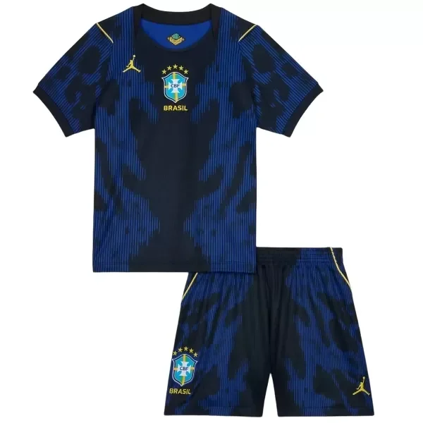 Brezilya Dünya Kupası 2026 Çocuk Forma & Şort Seti Away