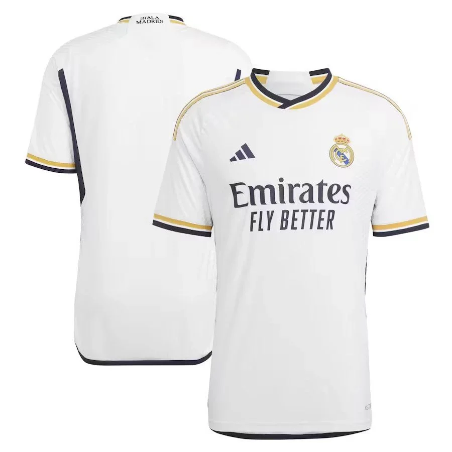 HEMEN KARGO - Real Madrid 2023 - 2024 Authentic -Profesyonel Retro Maç Forması- Home - L " 7 Numara - Champions Legaue Patch"